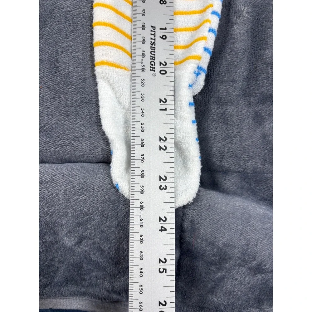 Vintage Carters Striped Colorblock Footed Sleeper Primary Colors Clown USA Large